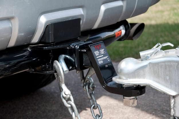 TYT Trailer Hitch Mount with 2" Ball,6000 lbs,2" Drop,Free Advanced Hitch Lock, Forged Solid Steel Towing,Fits 2" Receiver, 2" Chrome Ball Head - TYT4WD